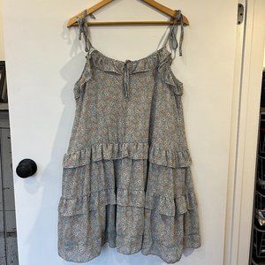 Dress Forum Los Angles Floral Tiered Mini Dress Summer Size Medium